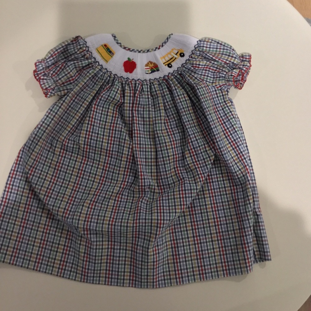 Ruth and Ralph Smocked Back to School Dress